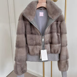 JOY mink bomber