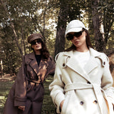 ELSIE JOY double-sided wool coat