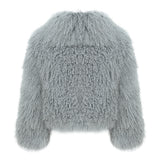 JOY Lamb Fur Jacket with collar