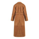 Camel Suede Trench