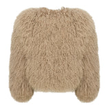 JOY lamb fur coat