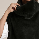 EVA Turtleneck Female Mink Dark Green