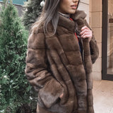 Leona Brown Mink Coat