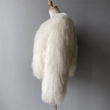 JOY lamb fur coat