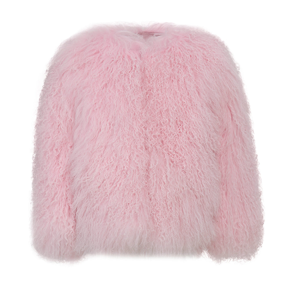 JOY lamb fur coat