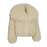 JOY Lamb Fur Jacket with collar