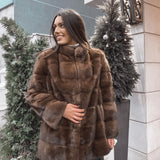 Leona Brown Mink Coat