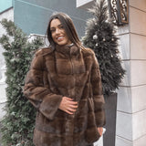 Leona Brown Mink Coat