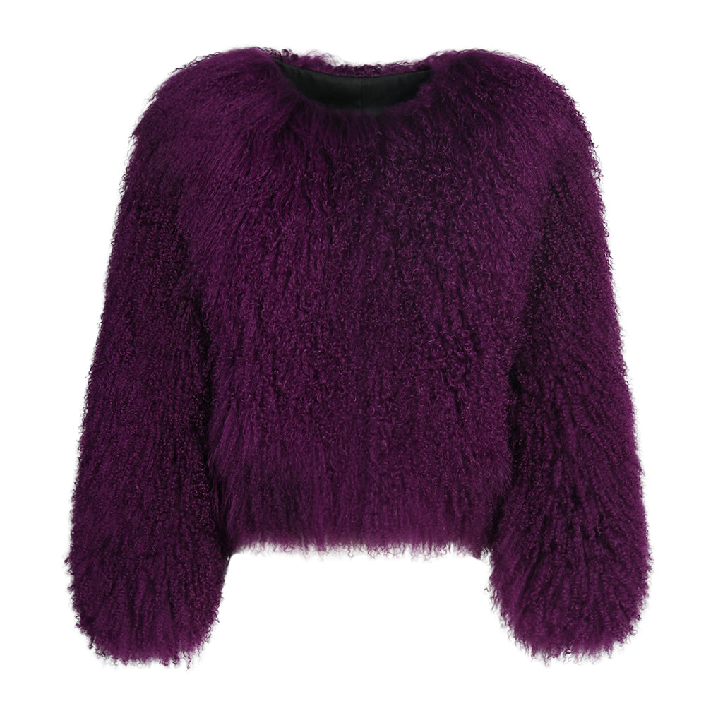 JOY lamb fur coat