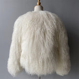 JOY lamb fur coat