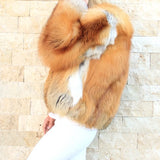 RITA red fox fur coat