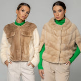 JOY mink jacket Two color