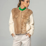 JOY mink jacket Two color