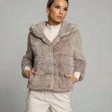 CLAY mink jacket