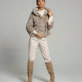 CLAY mink jacket