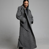 ASHY JOY double-sided wool coat