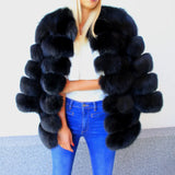 NOIR fox fur coat