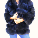 NOIR fox fur coat