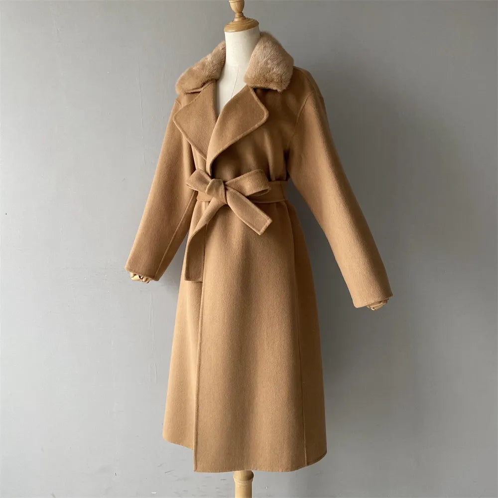 MYLO mink coat Camel