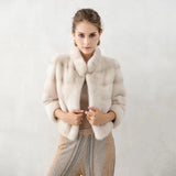 LEONA mink fur coat (collar)