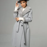 MYLO long mink coat Gray