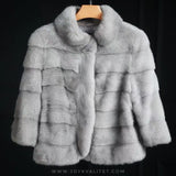 LEONA mink fur coat (collar)