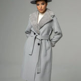 MYLO long mink coat Gray