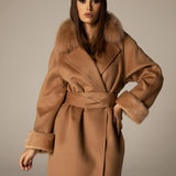 TENA wool and cashmere coat Camel