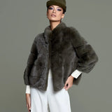 DIANA mink coat Olive Green